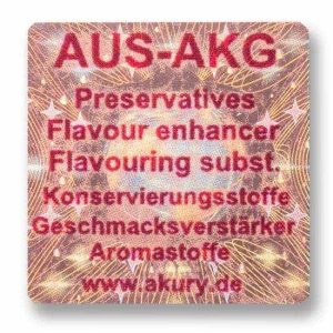 AUS-AKG - Preservatives, Flavour Enhancers, Flavourings