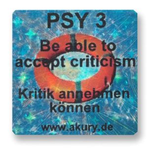 PSY 3 - Be able to accept criticism